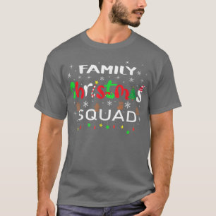 Christmas Morning Squad Santa Holiday Pajama Match T-Shirt