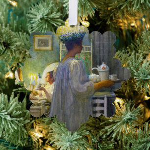Christmas Morning, The Feast of Saint Lucy Tree Decoration Card