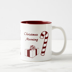 Christmas Morning with Year Two-Tone Coffee Mug