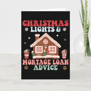 Christmas Mortgage Loan Advice Fun Mortgage Broker Card