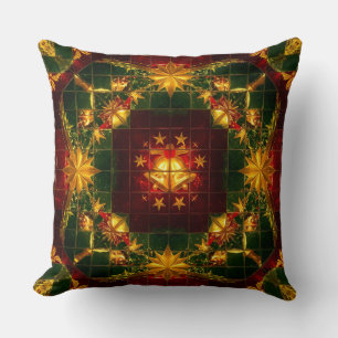 Christmas Mosaic: Symmetry and Beauty Cushion