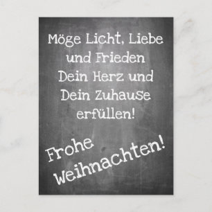 Christmas motif in chalkboard style - XMAS Postcar Postcard