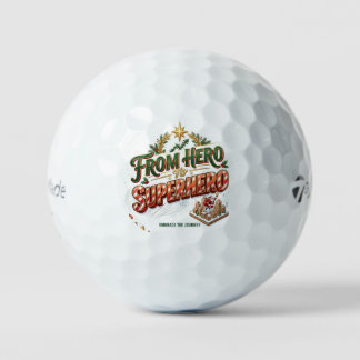 Christmas Motivational Holiday Design Golf Balls