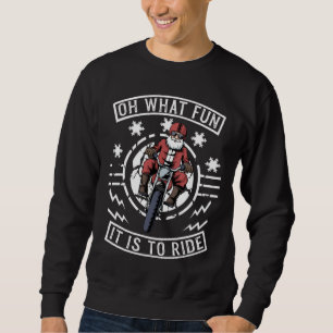 Christmas Motorcycle Santa Claus Biker Dad Bike Sweatshirt