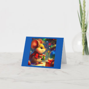 Christmas Mouse 2 Holiday Card