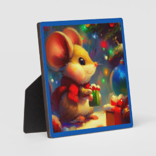Christmas Mouse 2 Plaque
