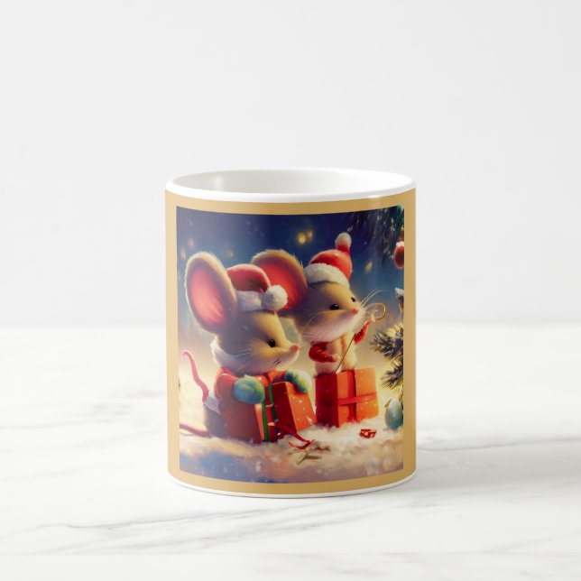 Christmas Mouse 3 Coffee Mug (Center)