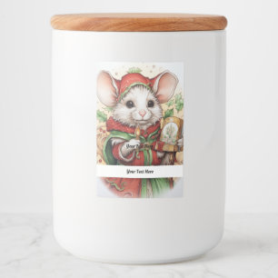Christmas Mouse 48 Your Text Here Food Label