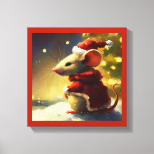 Christmas Mouse 4 Canvas Print