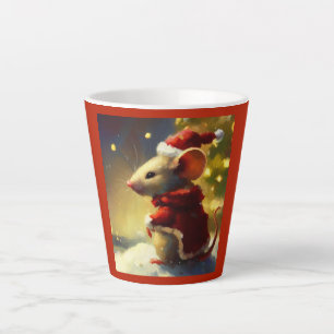 Christmas Mouse 4 Latte Mug