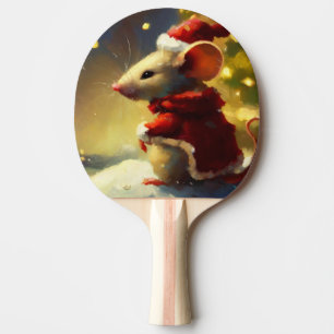 Christmas Mouse (4) Ping Pong Paddle