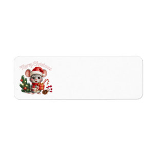 Christmas Mouse Address Labels