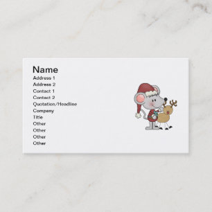 Christmas Mouse and Business Card
