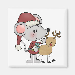 Christmas Mouse and Magnet