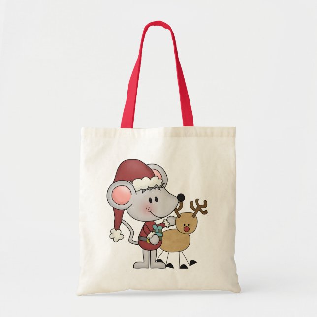 Christmas Mouse and Tote Bag (Front)