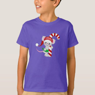 Christmas Mouse Candy Cane T-Shirt
