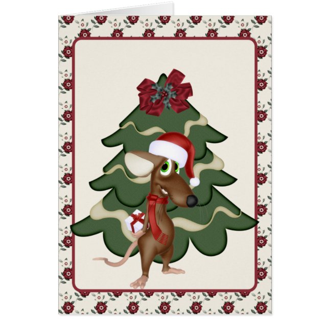 Christmas Mouse Card (Front)