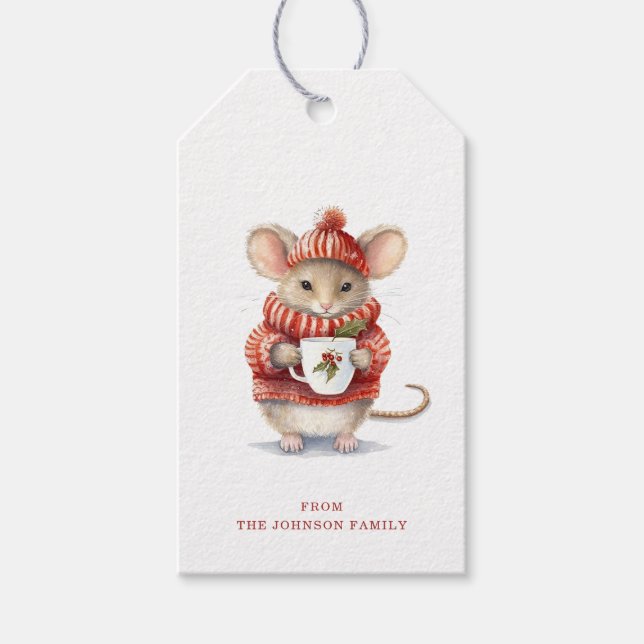 Christmas Mouse Gift Tags (Front)