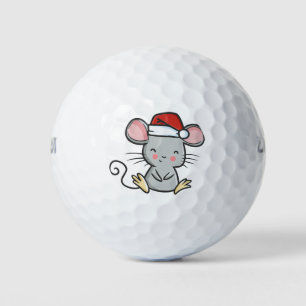 Christmas mouse golf balls