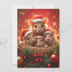 Christmas Mouse Greeting Card
