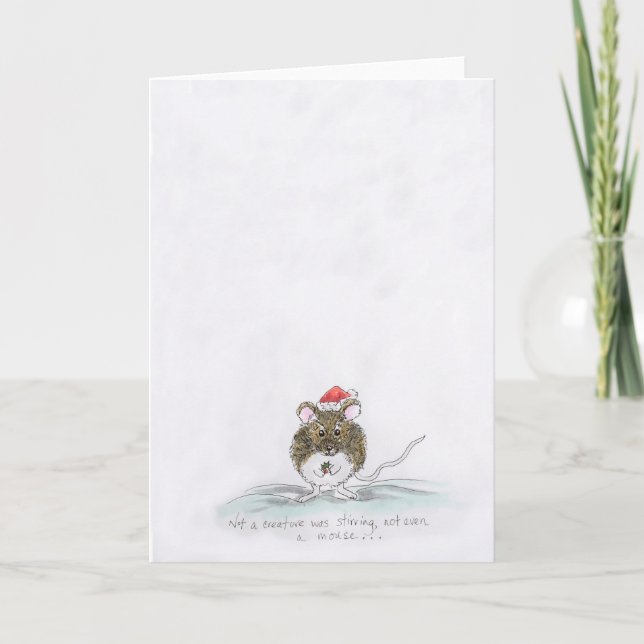christmas mouse holiday card (Front)
