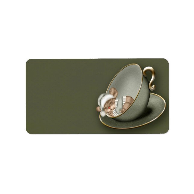 Christmas Mouse Label (Front)