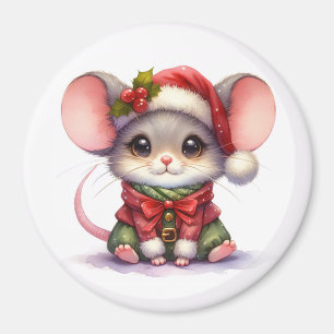 Christmas Mouse Magnet