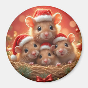 Christmas Mouse Magnet