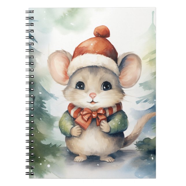 Christmas Mouse Notebook (Front)
