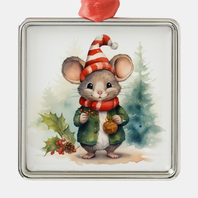 Christmas Mouse Ornament (Front)