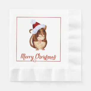 Christmas Mouse Paper Napkins