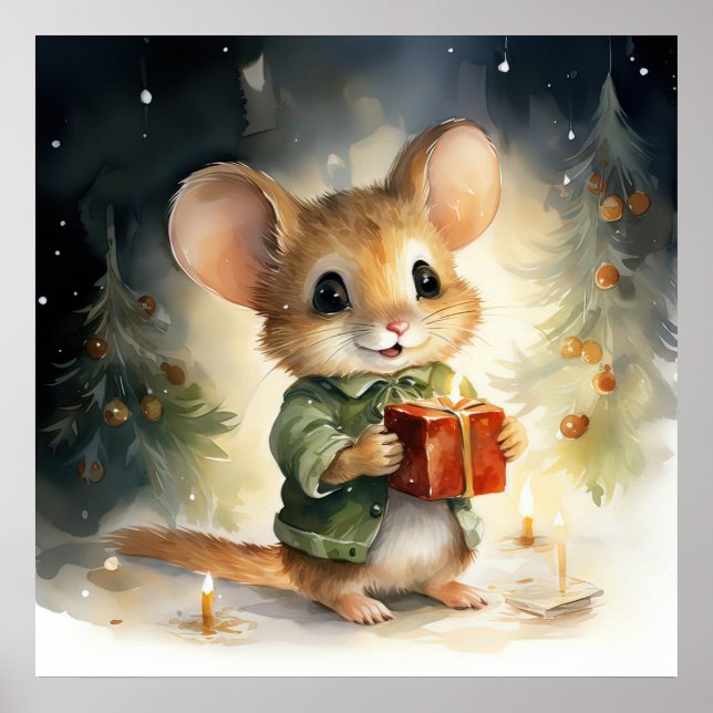Christmas Mouse Poster (Front)