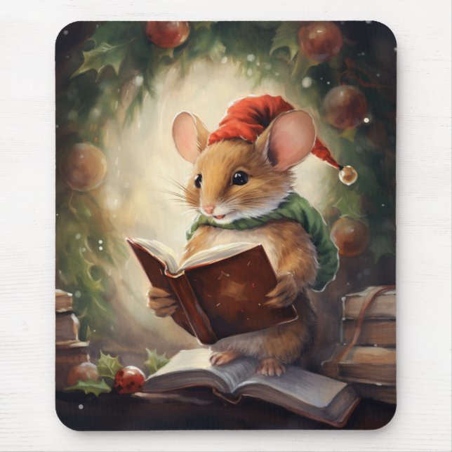 Christmas Mouse reading Pad (Front)