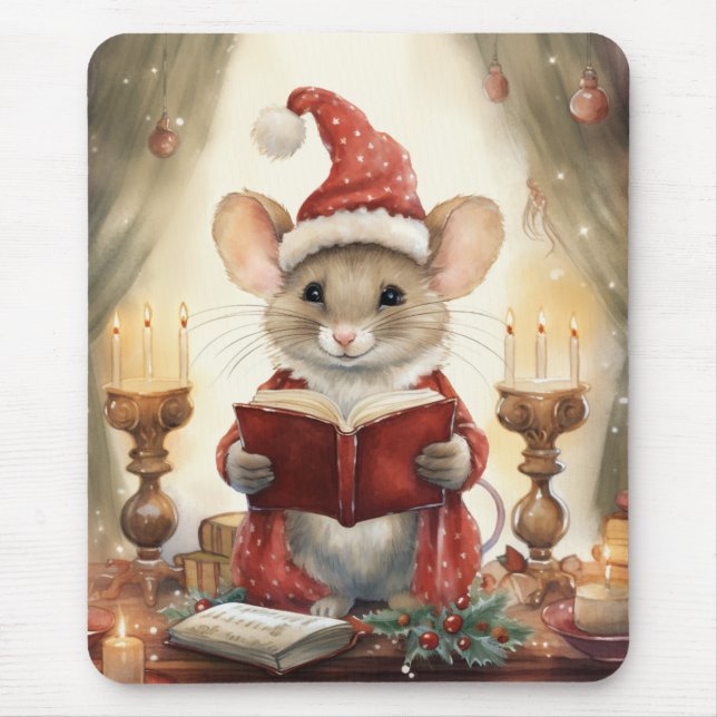 Christmas Mouse reading Pad (Front)