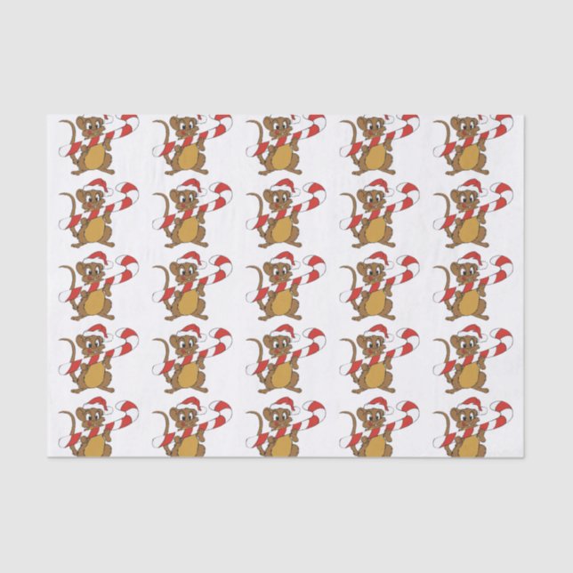Christmas Mouse Tissue Paper (Front)