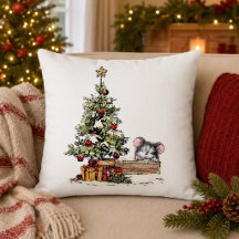 Christmas Mouse Under the Tree
