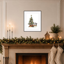 Christmas Mouse Under the Tree