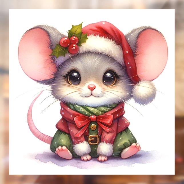 Christmas Mouse Window Cling (Sheet 2)