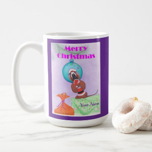 Christmas Mouse wishing Merry Christmas  Coffee Mug