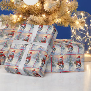 Christmas Mouse With Ornament Wrapping Paper