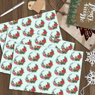 Christmas Mouse Wreath Tissue Paper