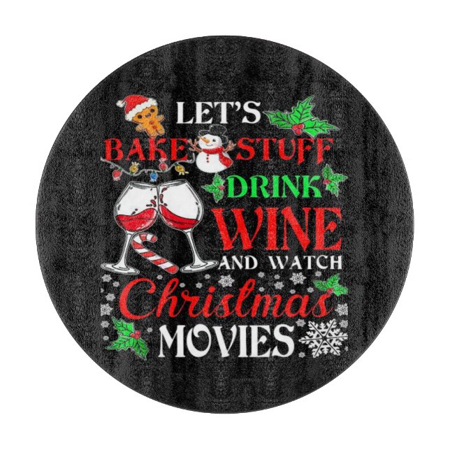 Christmas movie  cutting board (Front)
