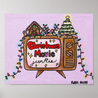 Christmas Movie Junkie 2025 10x8 Poster
