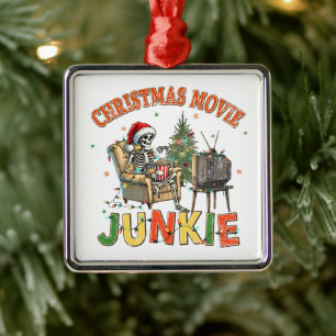Christmas Movie Junkie Metal Tree Decoration