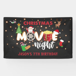 Christmas Movie Night Banner