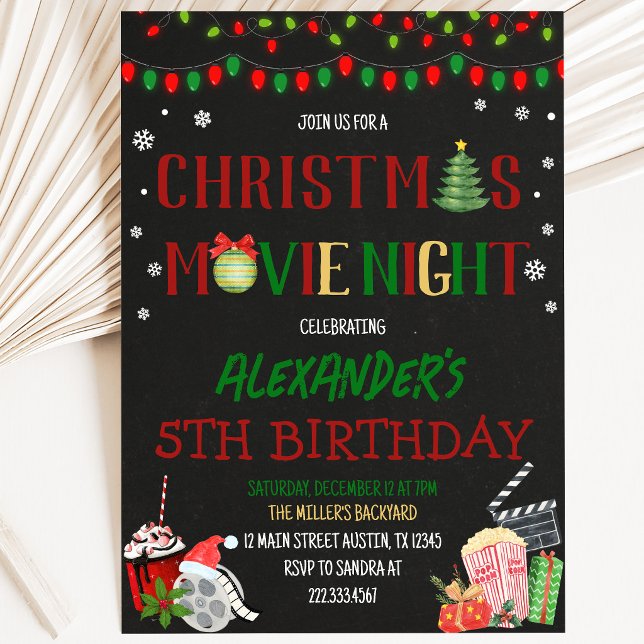 Christmas Movie Night Invitation (Creator Uploaded)