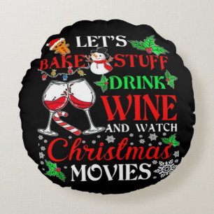 Christmas movie round cushion