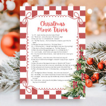 Christmas Movie Trivia  Game