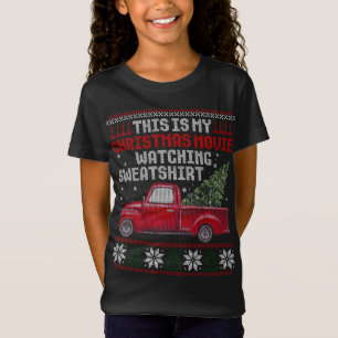 Christmas Movie Watching for Adults, Vintage Truck T-Shirt