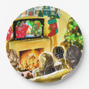 Christmas Movies Paper Plate